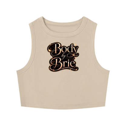 "Body by Brie" Tight Crewneck Crop Tank Top