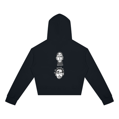 "Nappily Ever After" Women's Crop Full Zip Hoodie