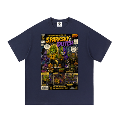 Sparksky & Dutch™ "The Adventures of Sparksky & Dutch" Cotton T-Shirt
