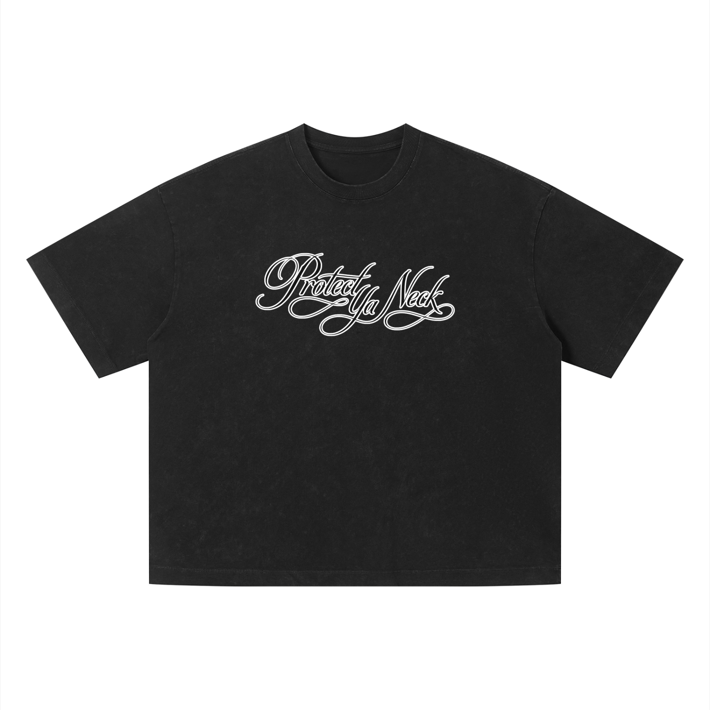 PYN™ x BKRP™  "PYN Official" Vintage Wash Boxy T-Shirt