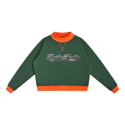 Brooklyn Republic Essentials™ Women’s Mock Neck Crewneck Sweatshirt
