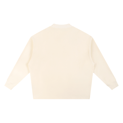 "AJ 4 BRED" Knitted Round Neck Oversize Sweatshirt