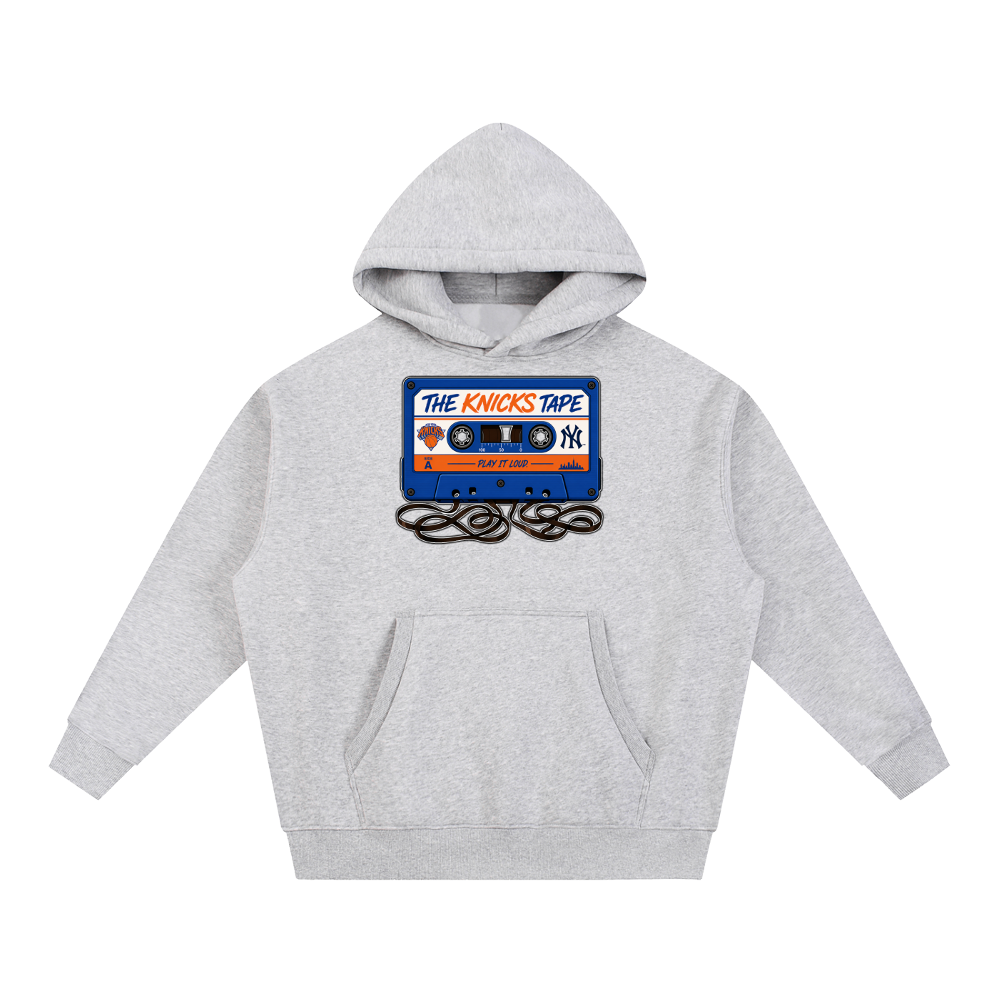 "The Knicks Tape" Oversized Boxy Fit Fleece Hoodie