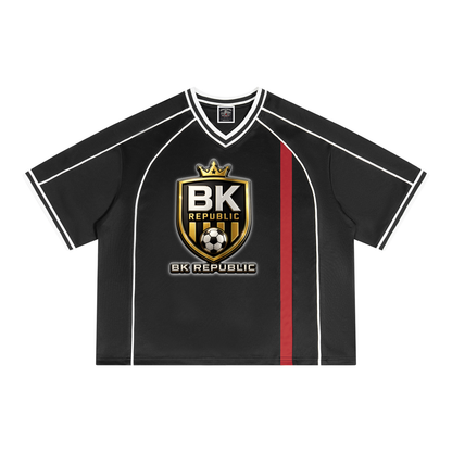"BK United" Boxy V-Neck Soccer Jersey