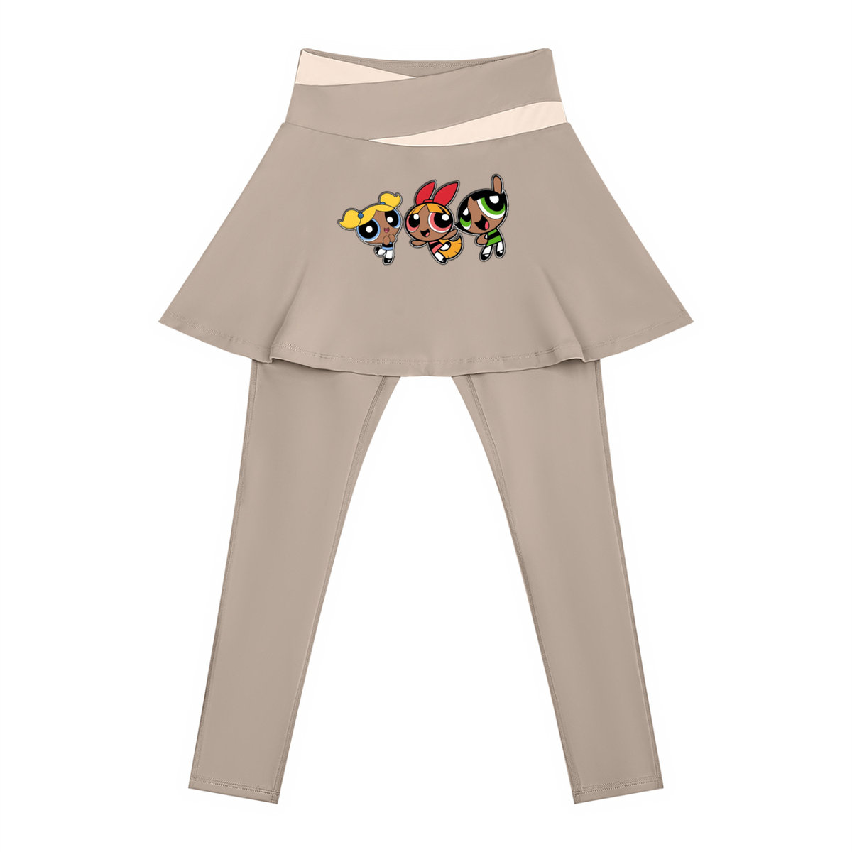 Body by Brie "Powerpuff Girls" Women's Paneled High-Waisted Yoga Set