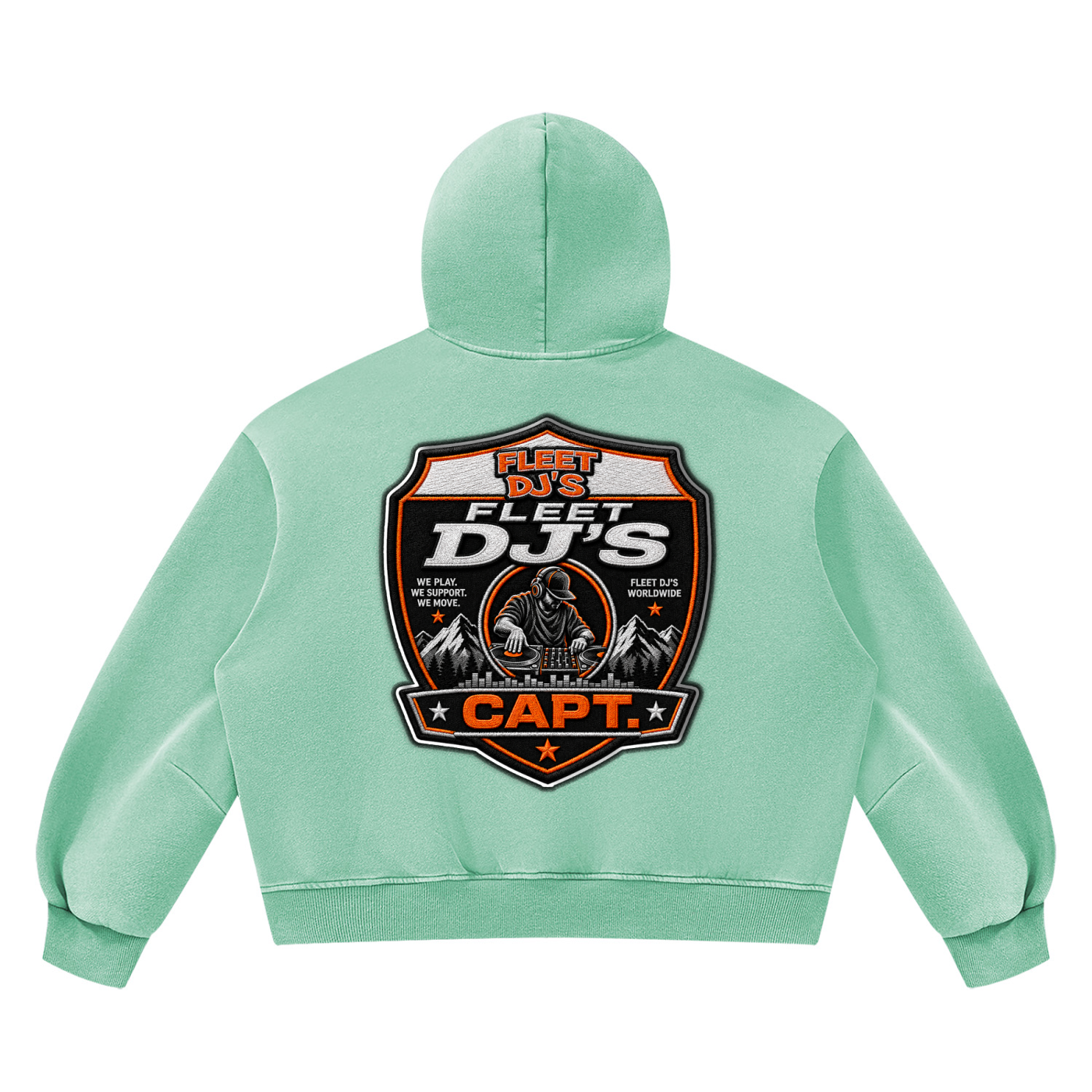 "Fleet DJ's" Vintage Wash Boxy Fleece Sweatsuit