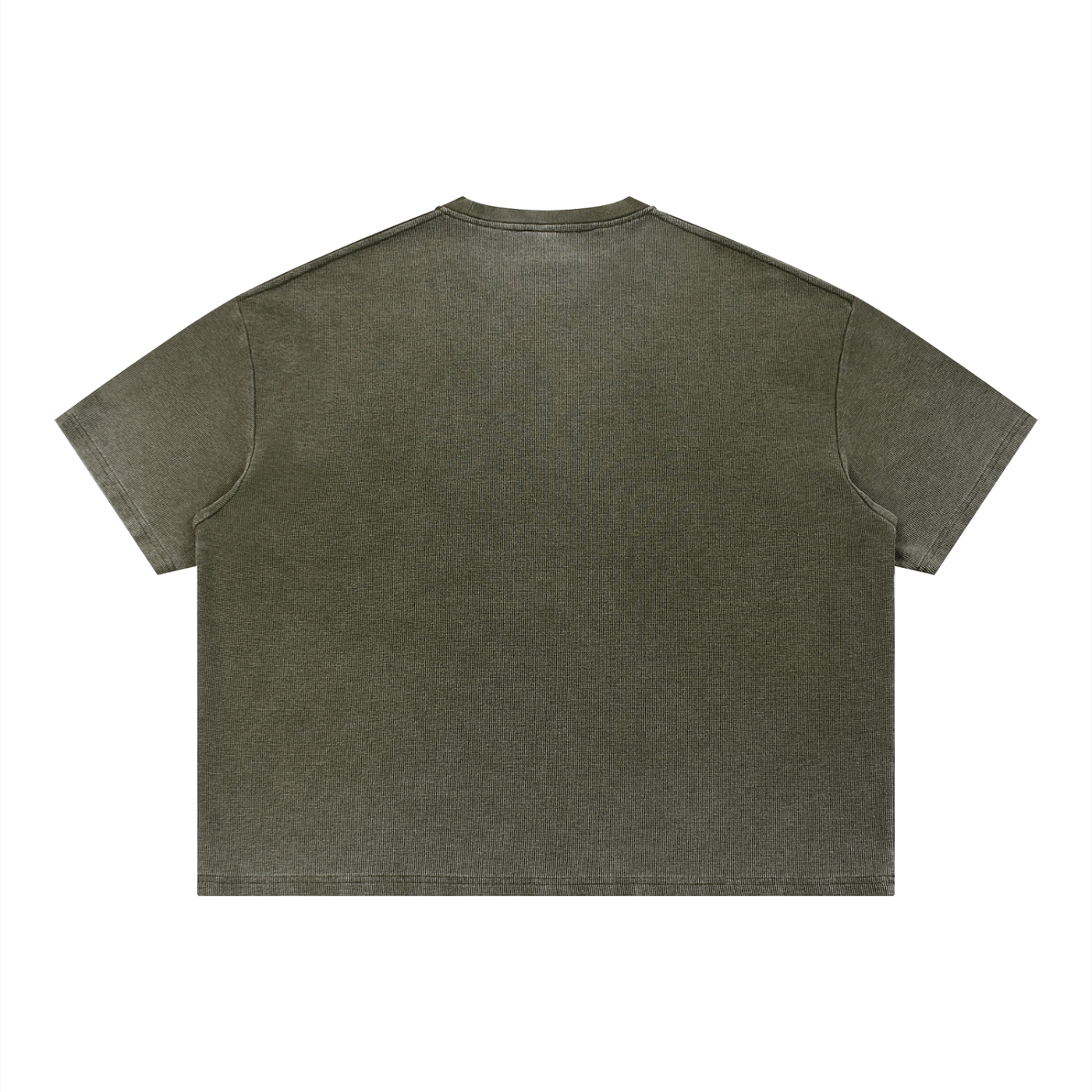 PYN™ x BKRP™ "Cut & Sew" Vintage Wash Sunfade Boxy Waffle T-Shirt