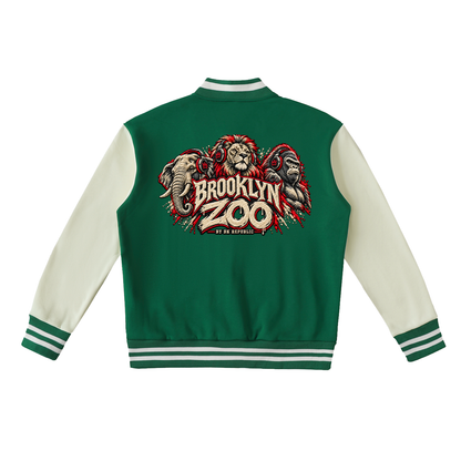 Brooklyn Zoo™ "Selina Kyle" Two-Tone Fleeced Varsity Jacket