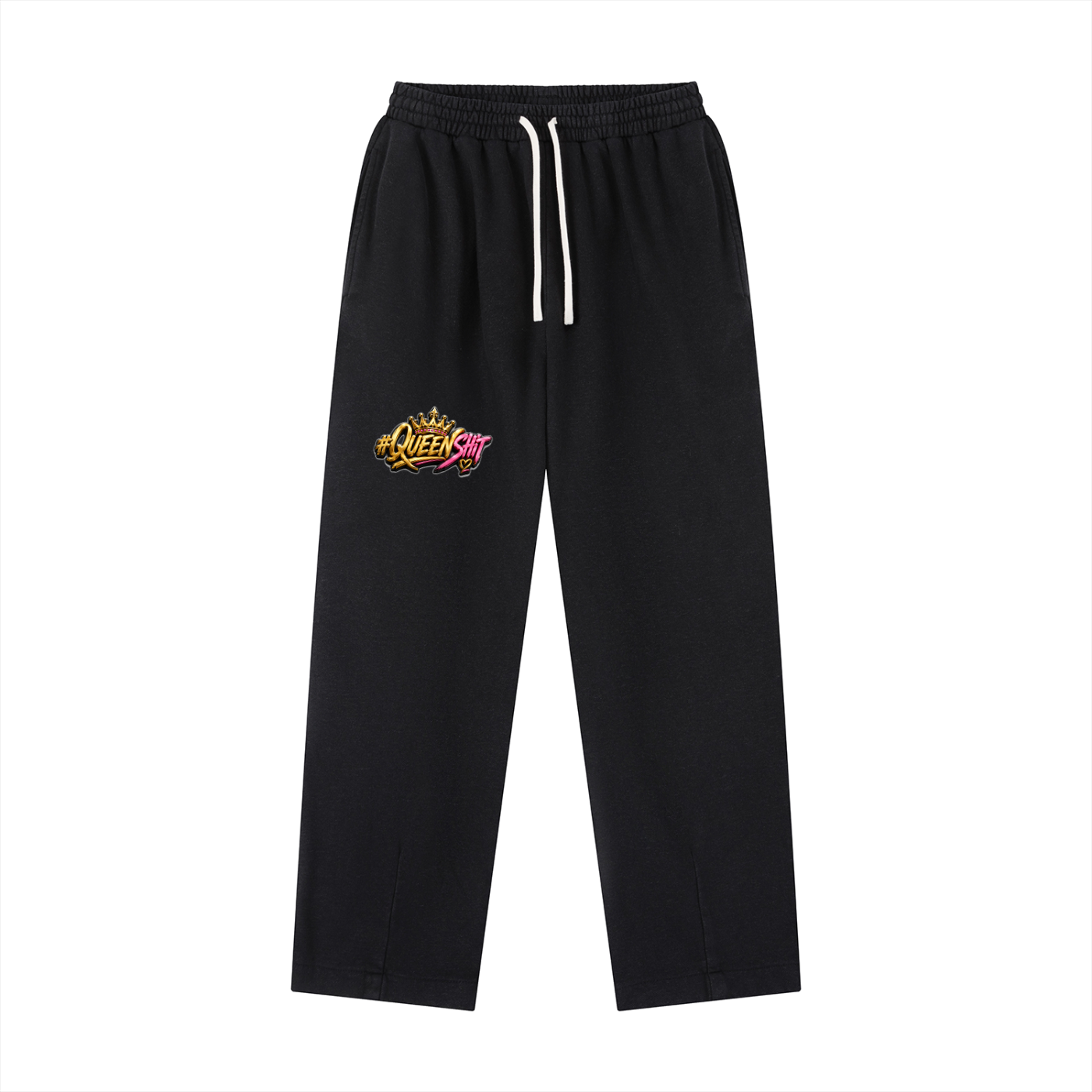 "QUEEN" Vintage Washed Drawstring Sweatpants