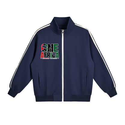 "One Africa" Contrast Side-Stripe Jacket