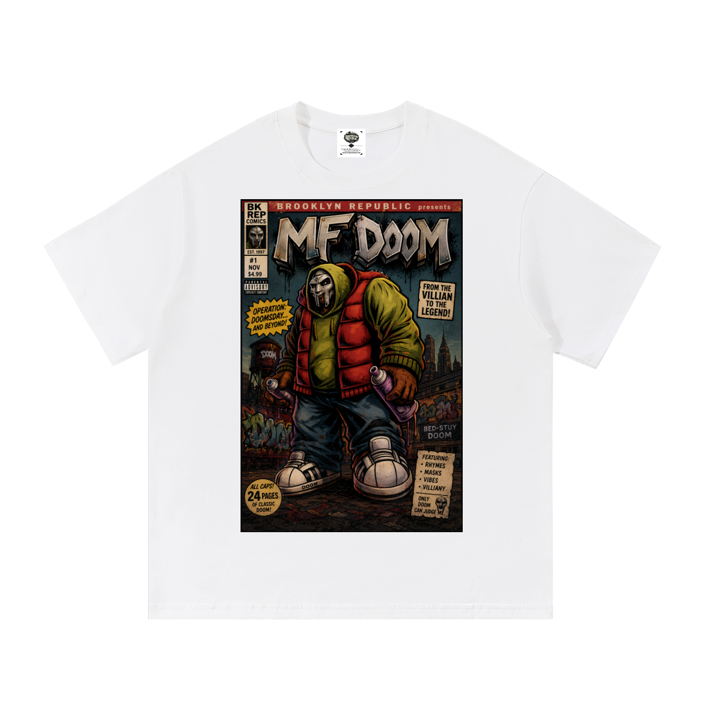 "The Adventures of MF Doom" Cotton T-Shirt
