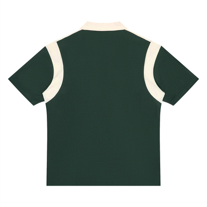 Brooklyn Republic Essentials™  Color Block Quarter Zip Polo Shirt
