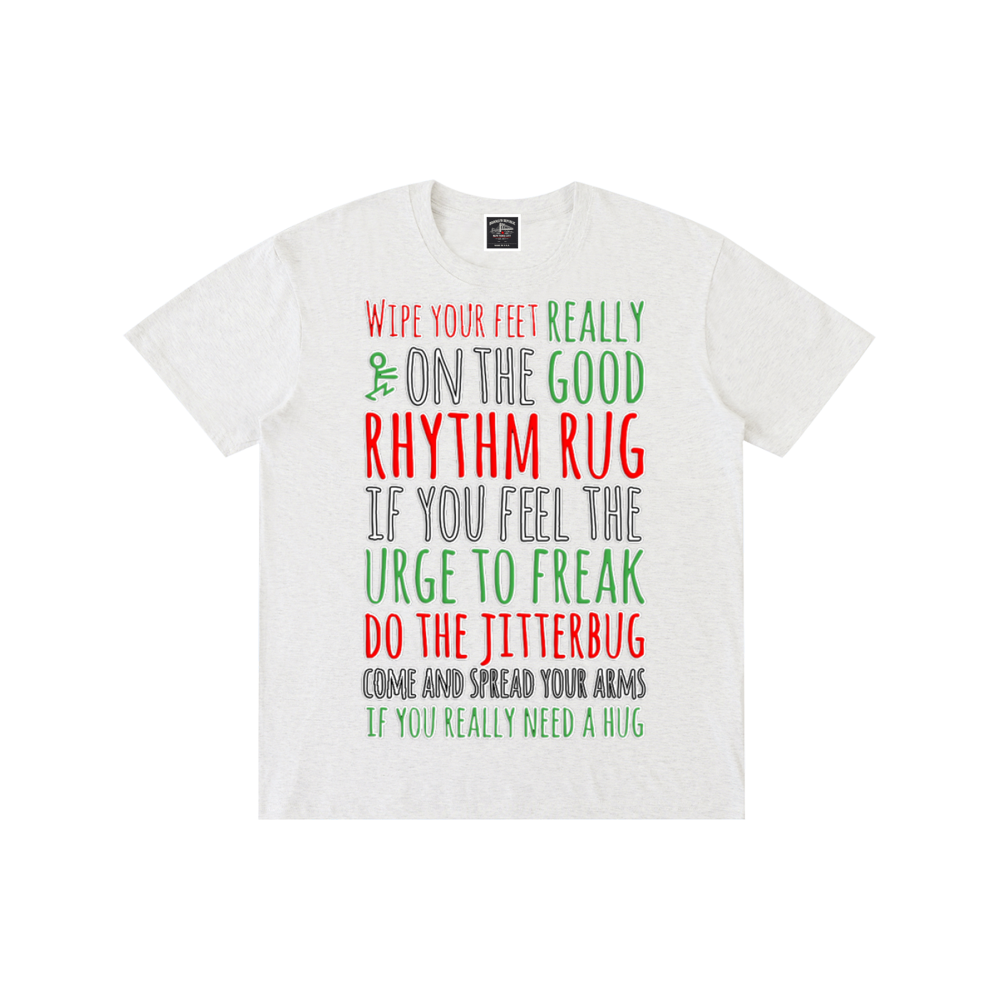 "Rhythm Rug" Pure Cotton T-Shirt
