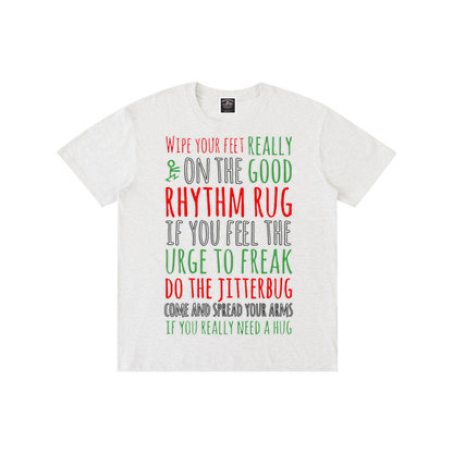 "Rhythm Rug" Pure Cotton T-Shirt