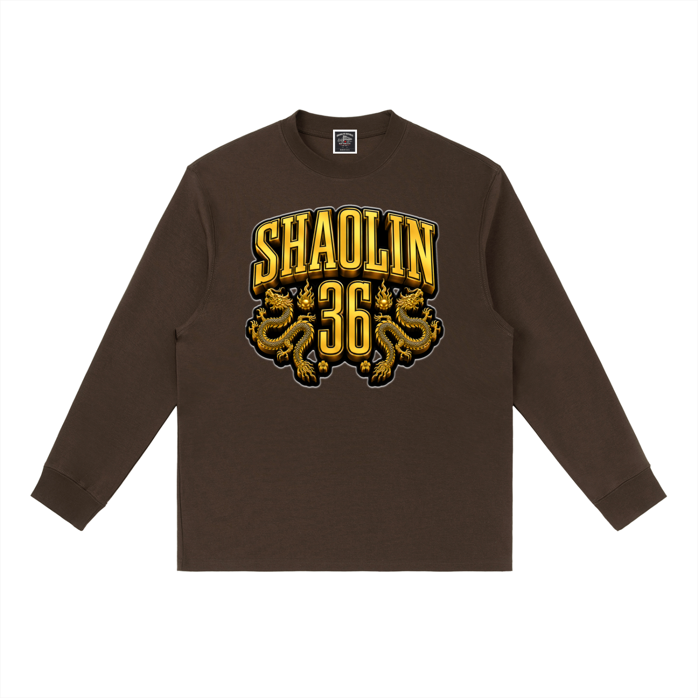 PYN™ x BKRP™ "Golden Dragon" Crewneck Long-Sleeve T-Shirt
