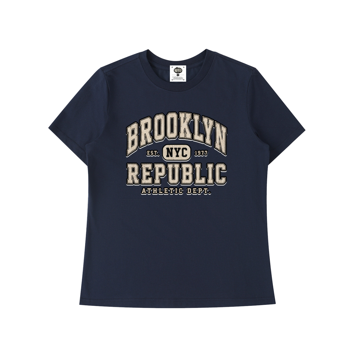 "Brooklyn Republic Essentials"  Essential Standard Shoulder T-Shirt