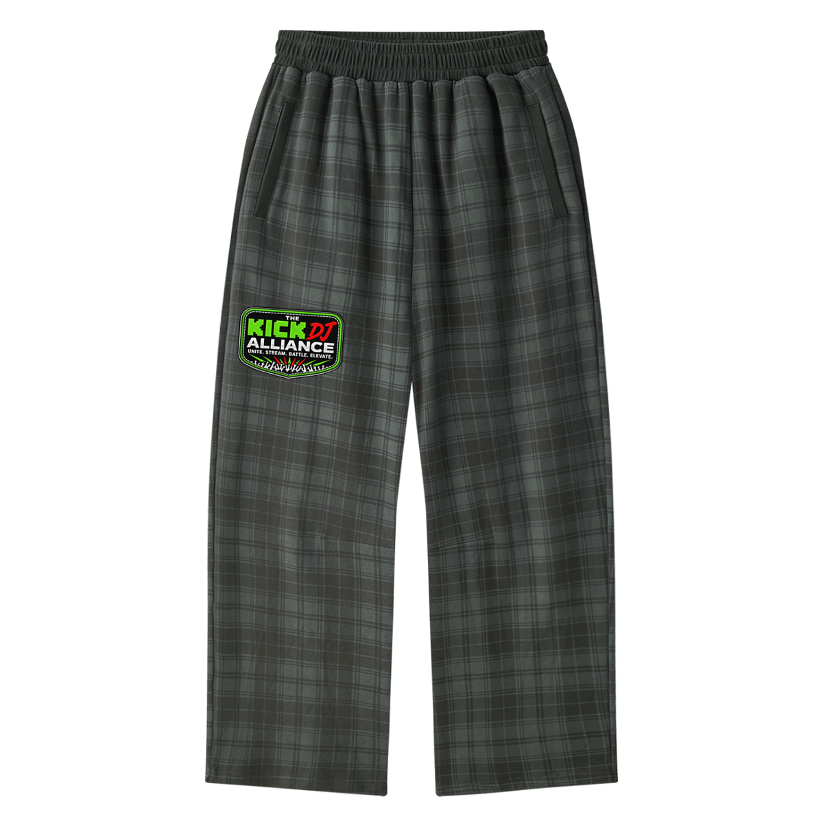 "KICK DJ Alliance" Money Plaid Color Block Sweatsuit