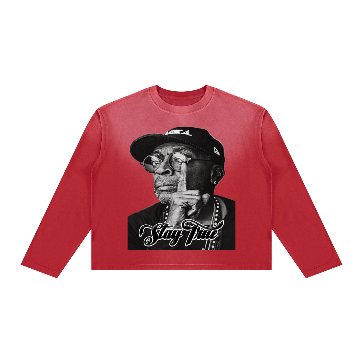 "SPIKE" Sunfade Boxy Long Sleeve T-Shirt