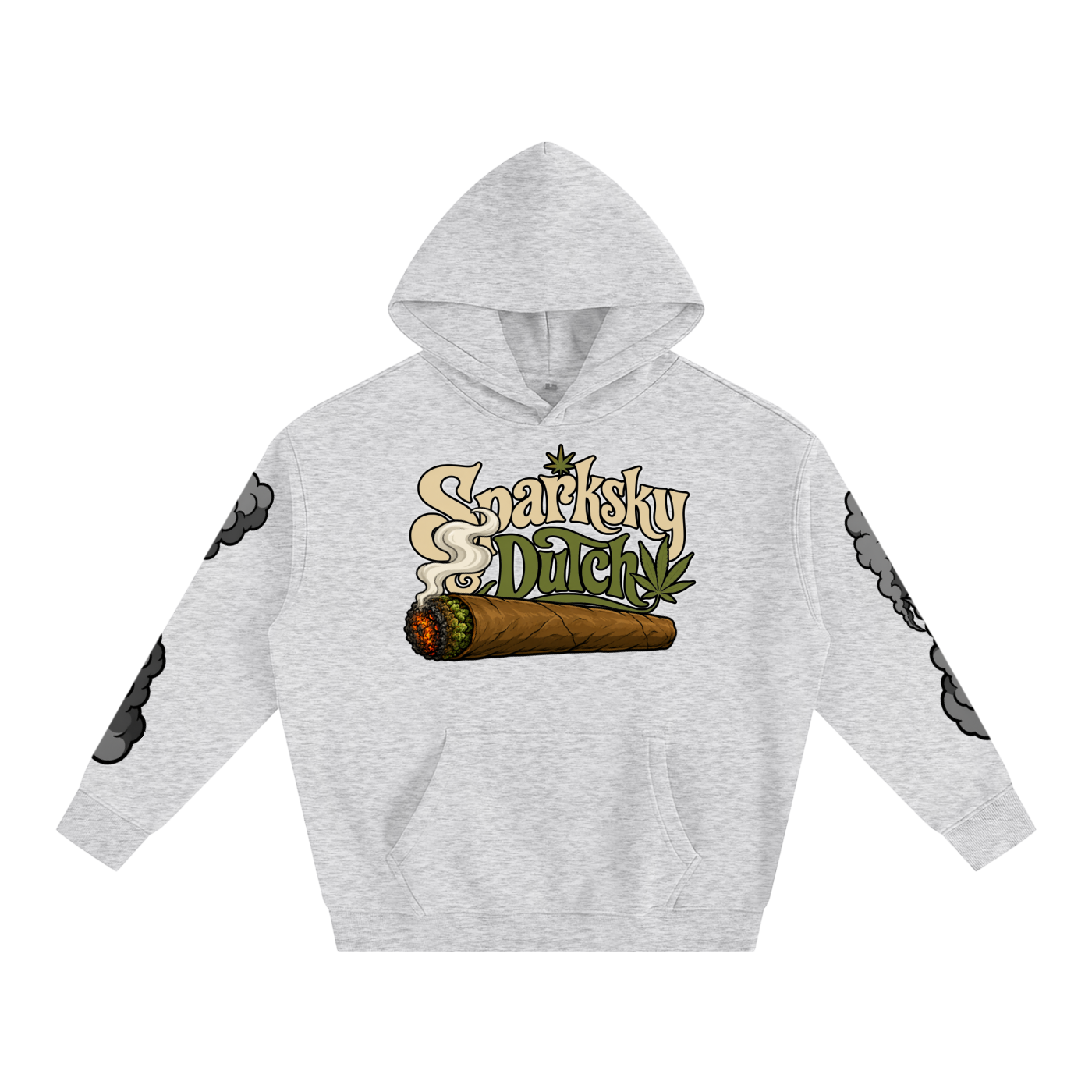 "Sparksky & Dutch" Oversize Fleeced Hoodie