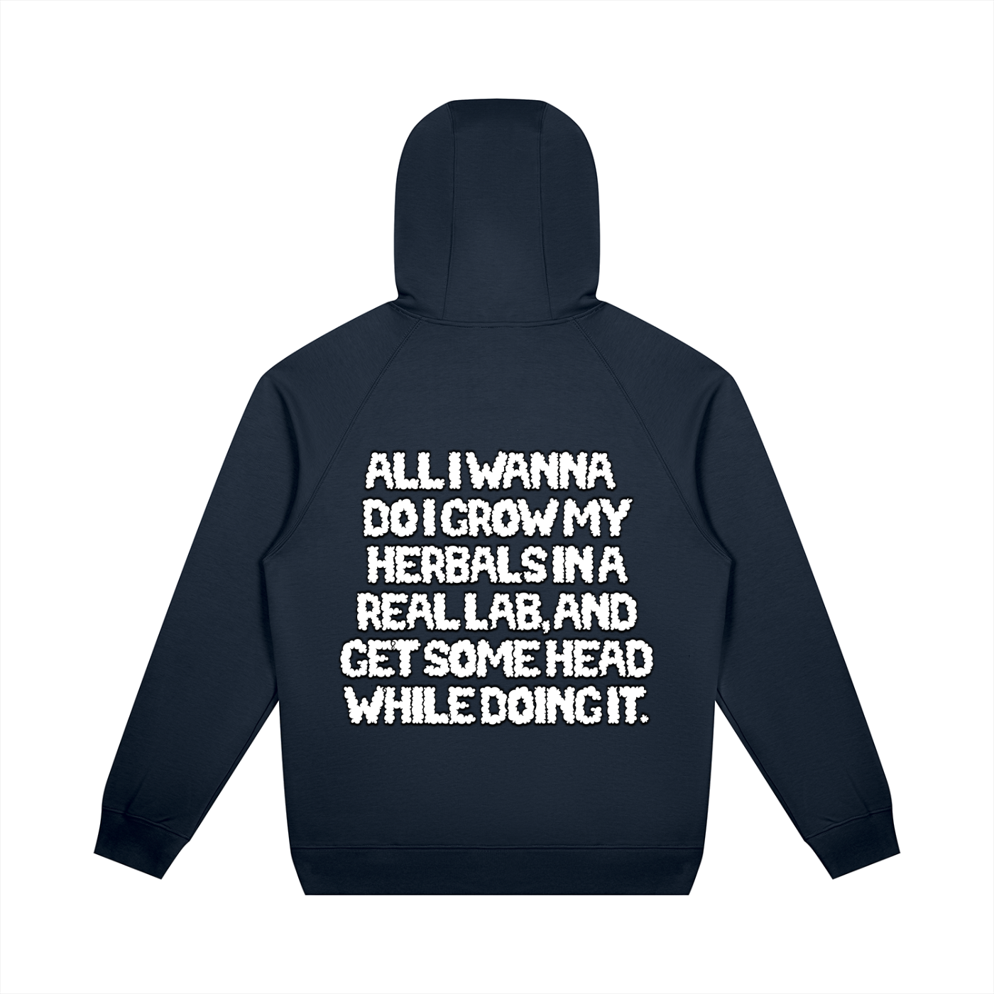 "How High" Oversized Raglan Pullover Hoodie