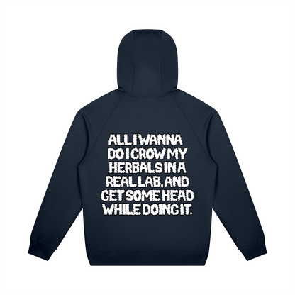 "How High" Oversized Raglan Pullover Hoodie