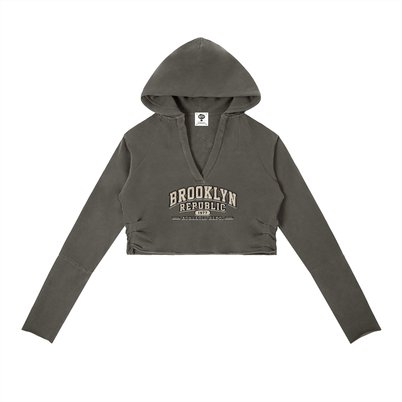 Essential Vintage Washed Raw Edge Hoodie