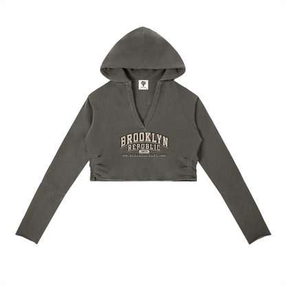 Essential Vintage Washed Raw Edge Hoodie