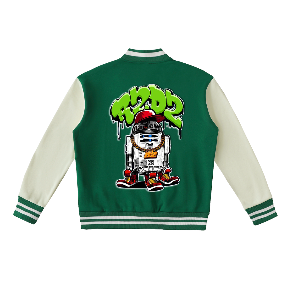 "The Republic" Two-Tone Fleeced Varsity Jacket