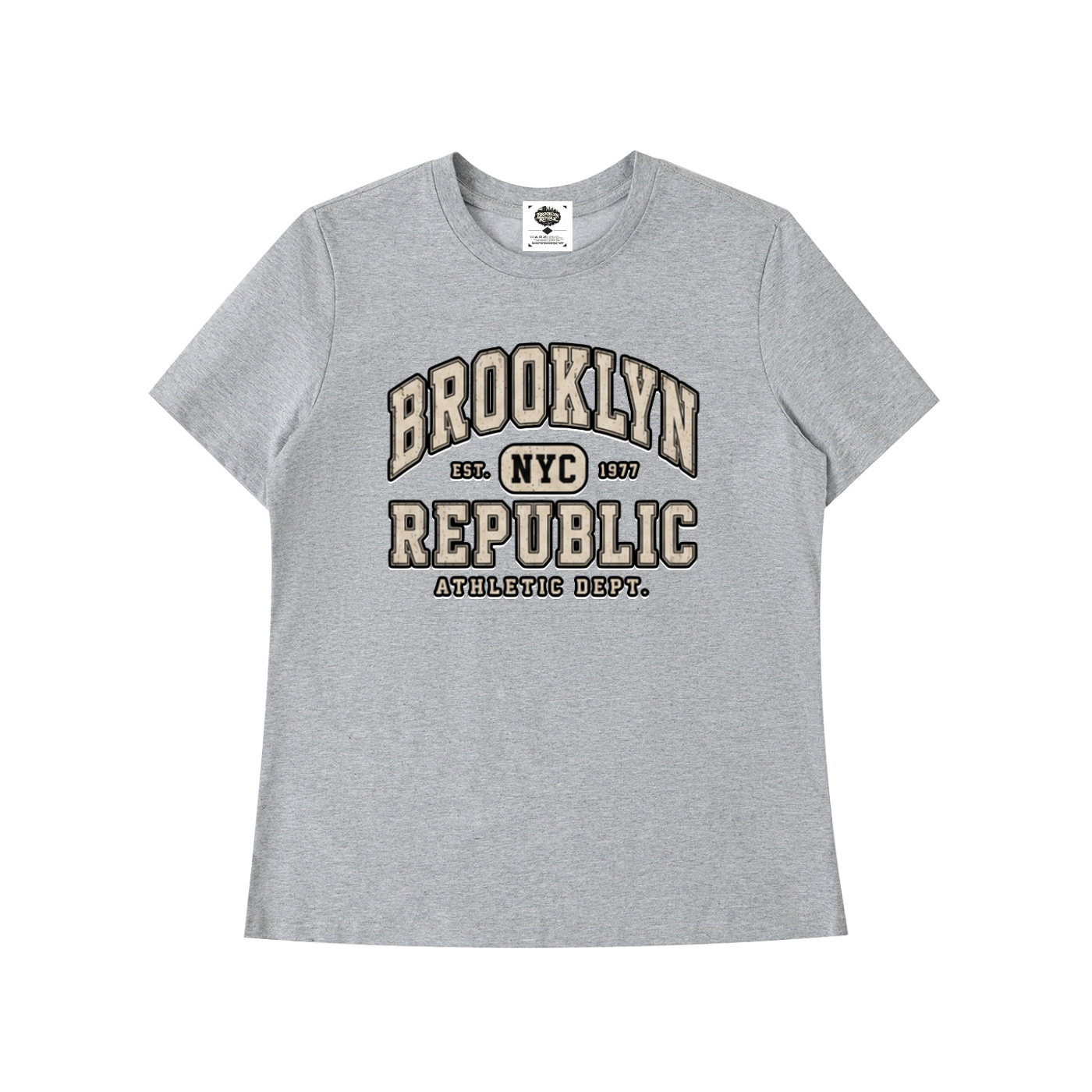 "Brooklyn Republic Essentials"  Essential Standard Shoulder T-Shirt