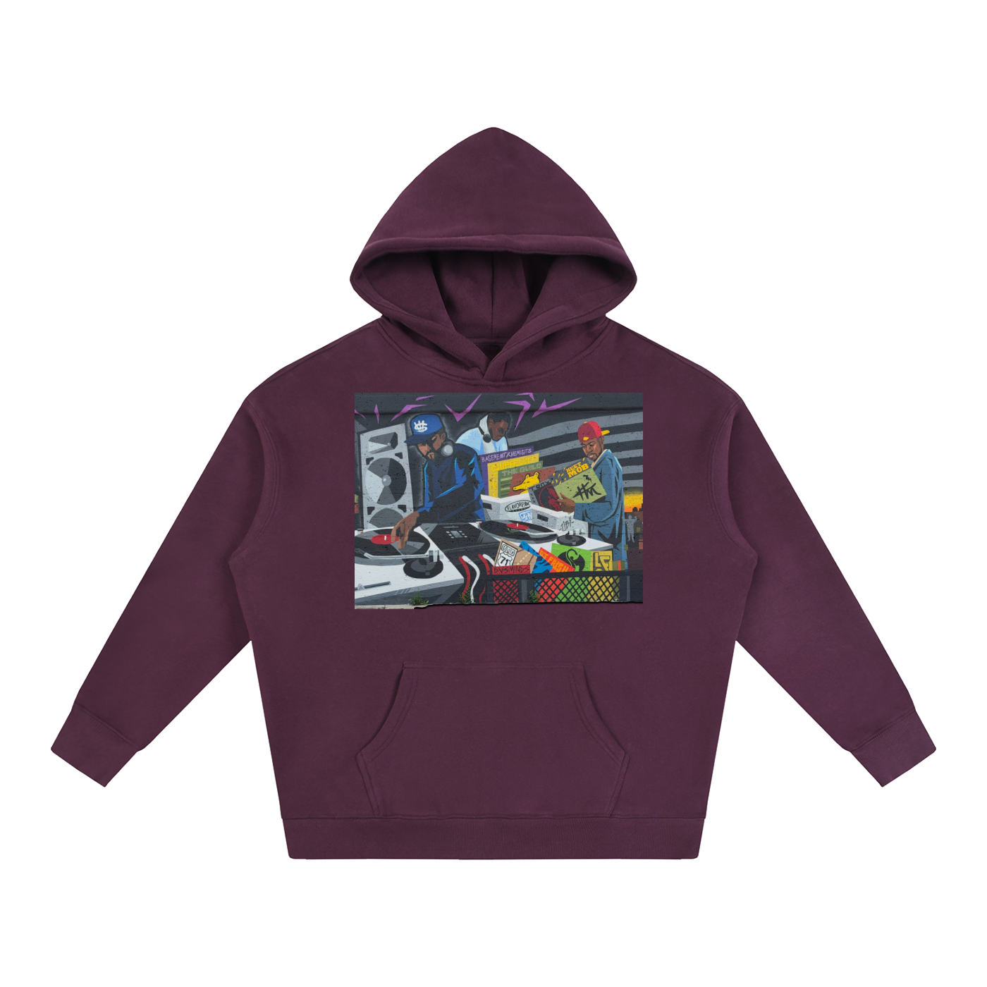 "CHUGHES 4 EVA" Oversize Fleeced Hoodie