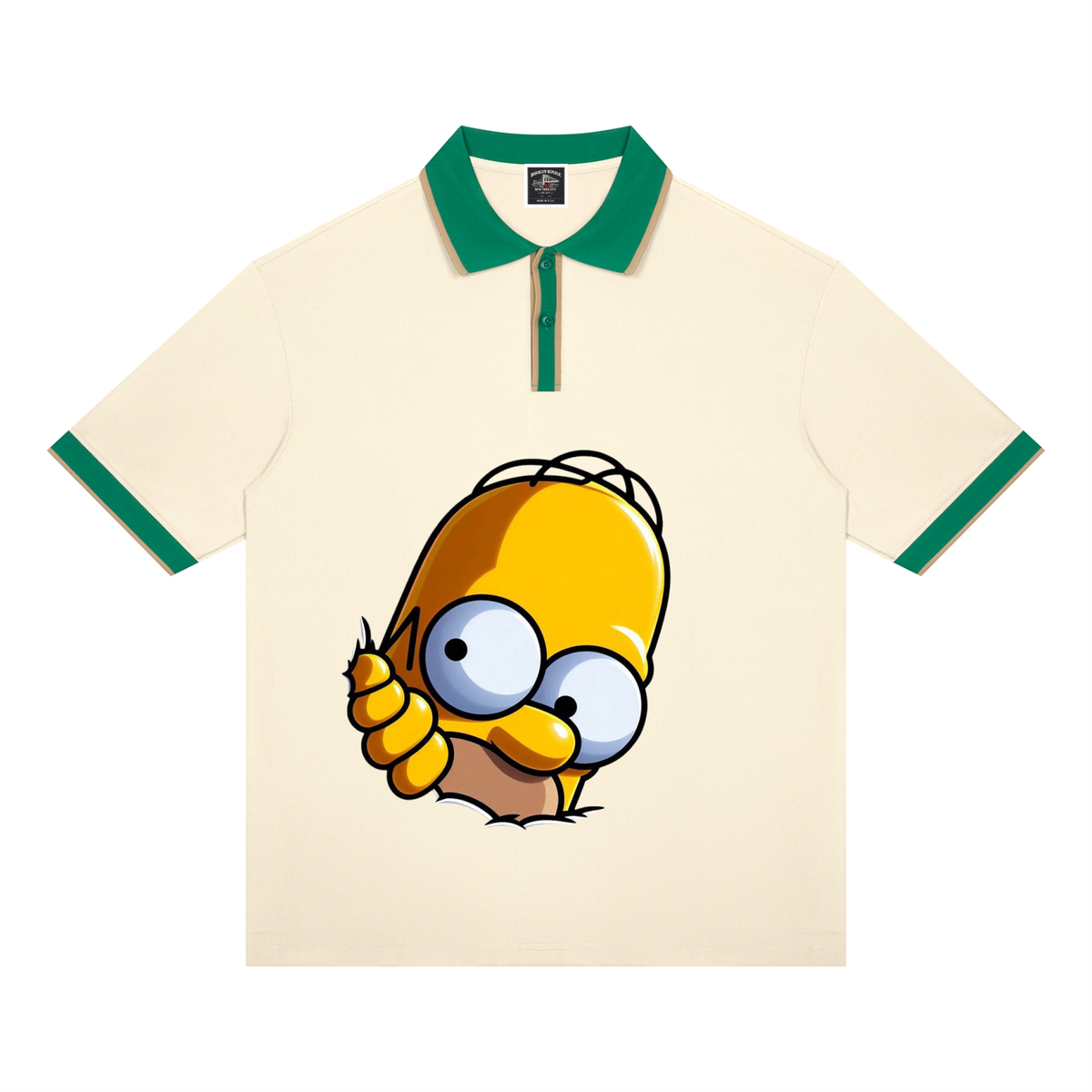 Homer Simpson™ "Peekaboo" Color Block Polo Shirt