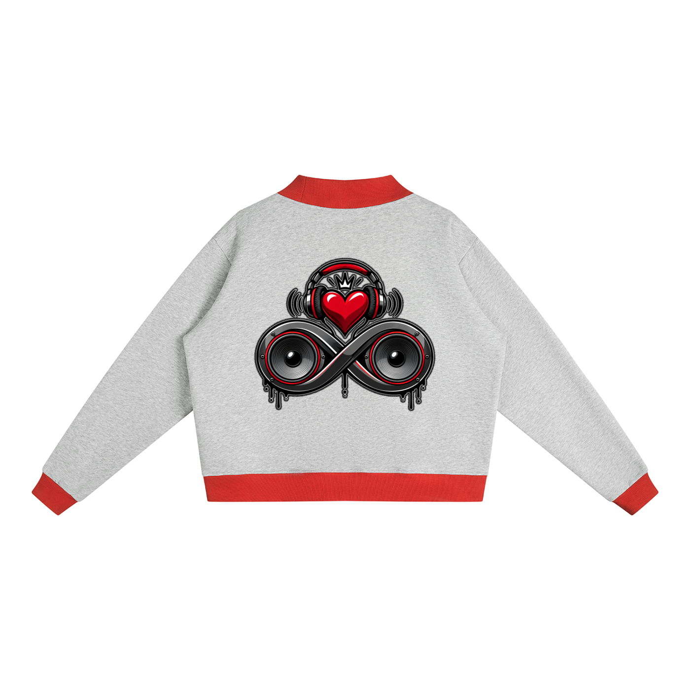 Infinity Sione™ "Heartbeatz" Mock Neck Crewneck Sweatshirt