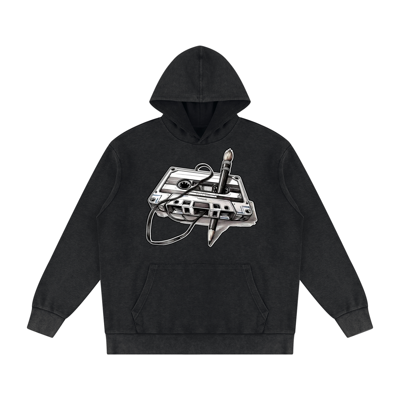 "Masterpiece" Mineral Wash Oversized Hoodie