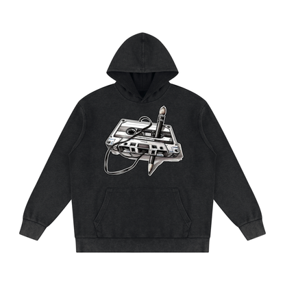 "Masterpiece" Mineral Wash Oversized Hoodie