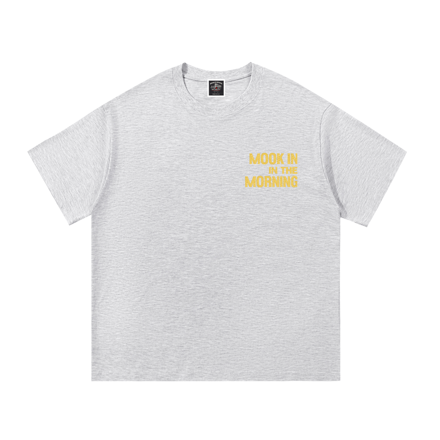 PYN™ "Mook in the Morning" Embroidered Cotton T-Shirt