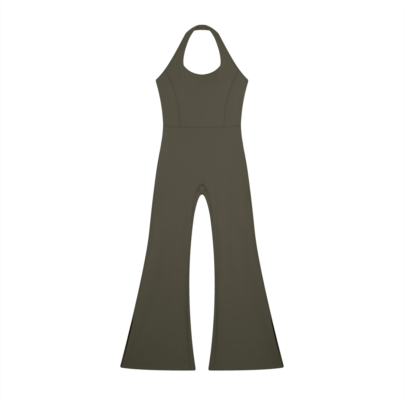 "Brooklyn Republic Essentials" Women’s Halter Flared Jumpsuit