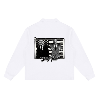 "Rebels of a Cause" Loose Long Sleeve Polo Shirt