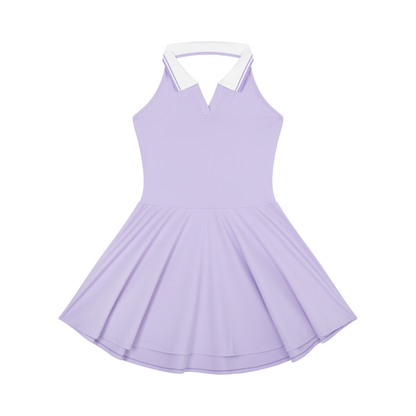 "Brooklyn Republic Essentials" Women's Collared Halter A-Line Tennis Dress