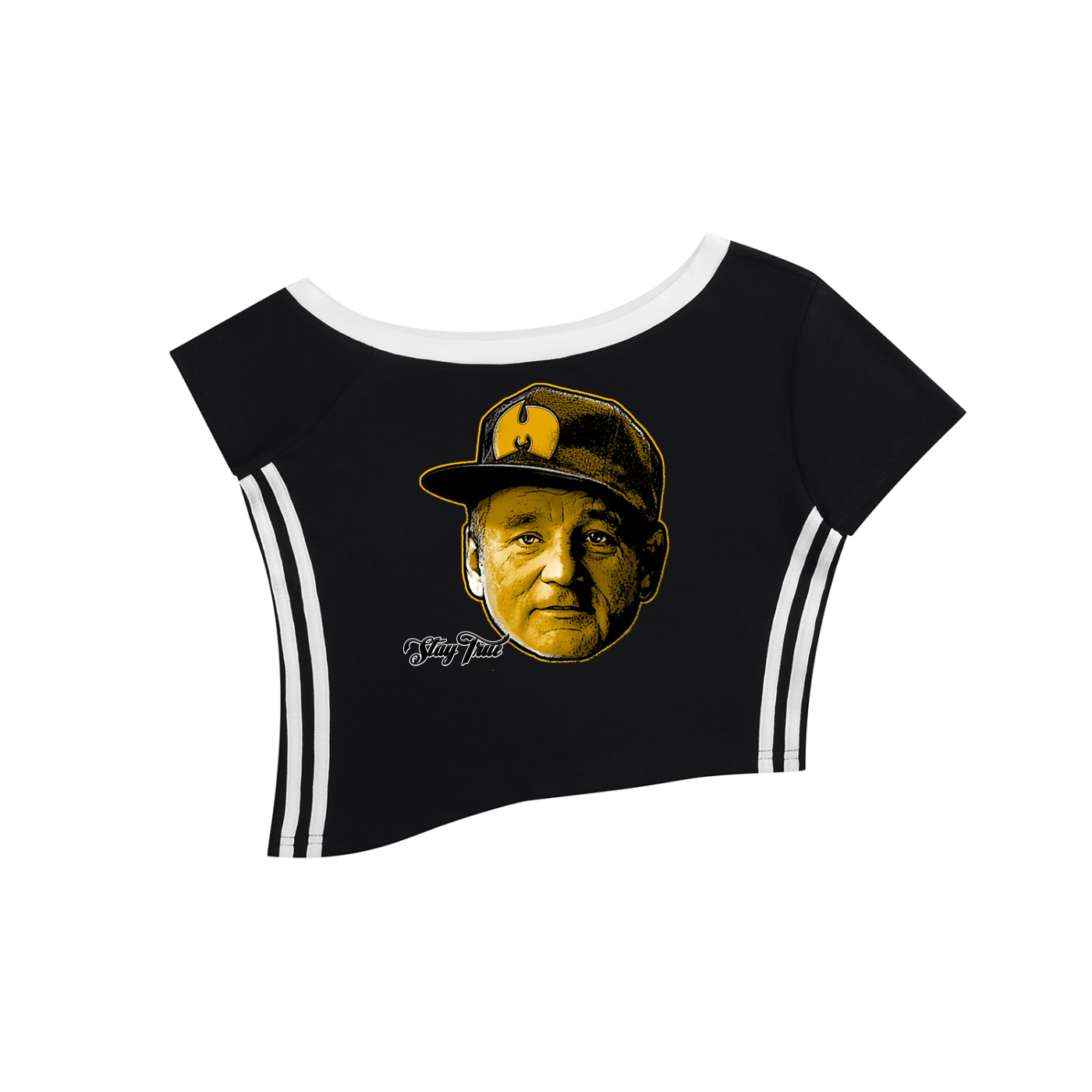 PYN™ "Bill MF'ing Murray" Women's Color Block Off-the-Shoulder T-Shirt