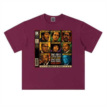 "America's Most Wanted" Heavyweight Drop Shoulder Cotton T-Shirt