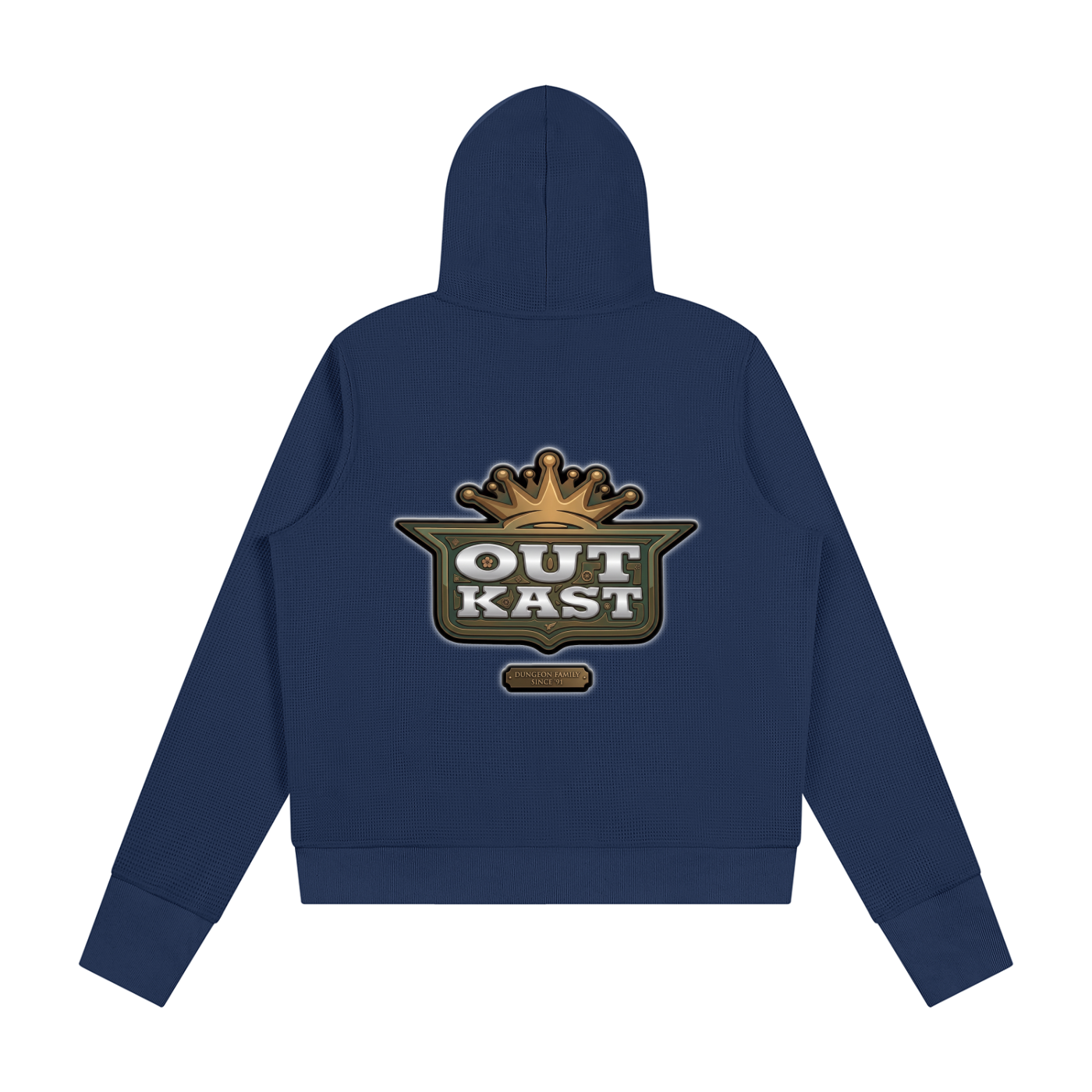 "Outkasted" Women's Waffle Full Zip Hoodie