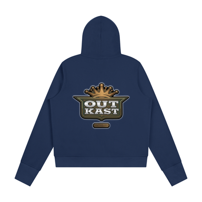 "Outkasted" Women's Waffle Full Zip Hoodie