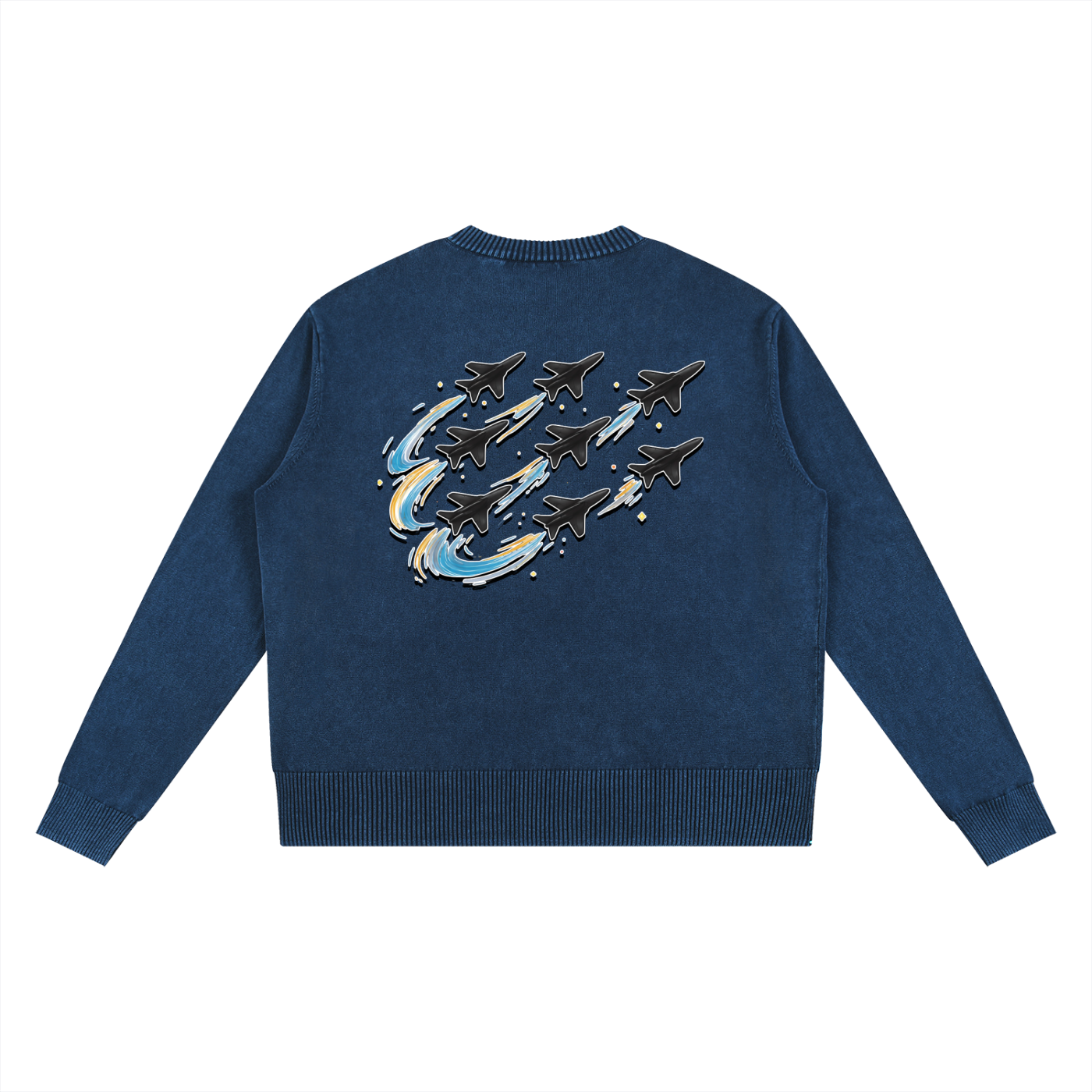 "DREAM CHASERS" Mineral Wash Oversized Sweater
