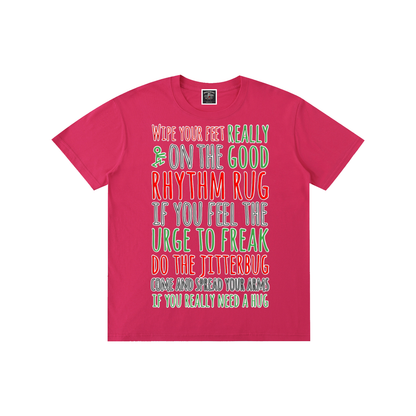 "Rhythm Rug" Pure Cotton T-Shirt