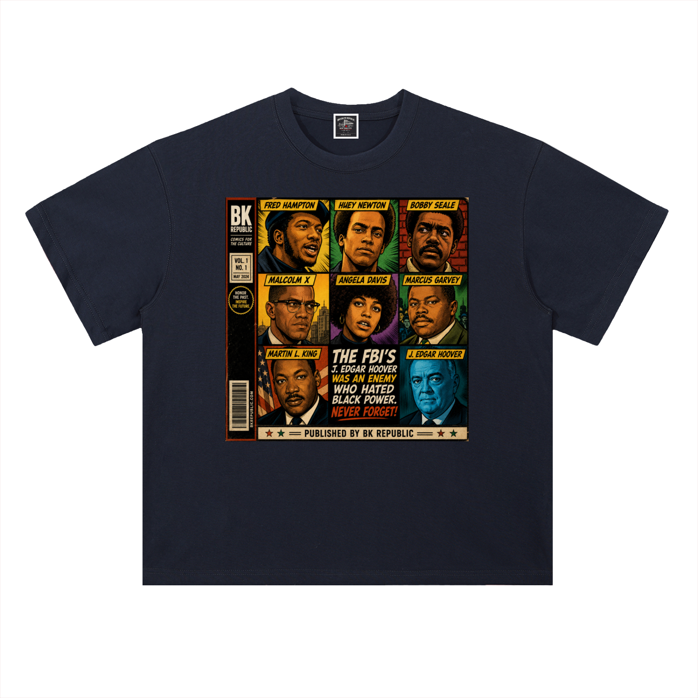 "America's Most Wanted" Heavyweight Drop Shoulder Cotton T-Shirt