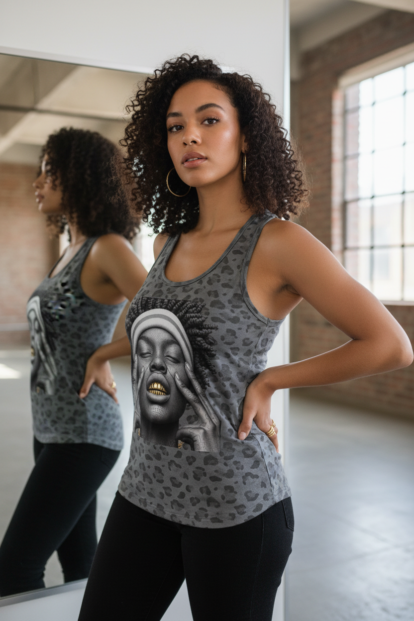 "Ghetto Heaven" Women’s Leopard print Tank Top