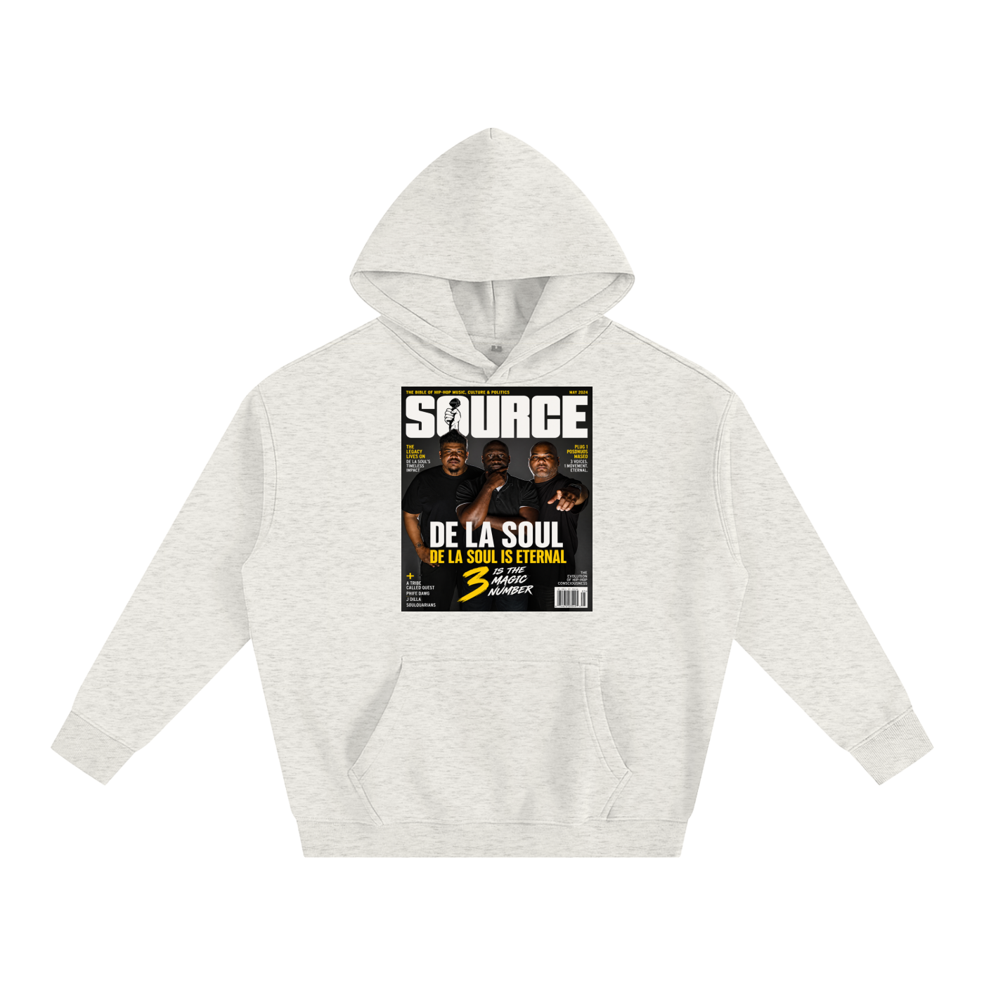 "No. 3" Oversize Fleeced Hoodie
