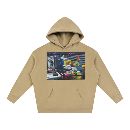 "CHUGHES 4 EVA" Oversize Fleeced Hoodie