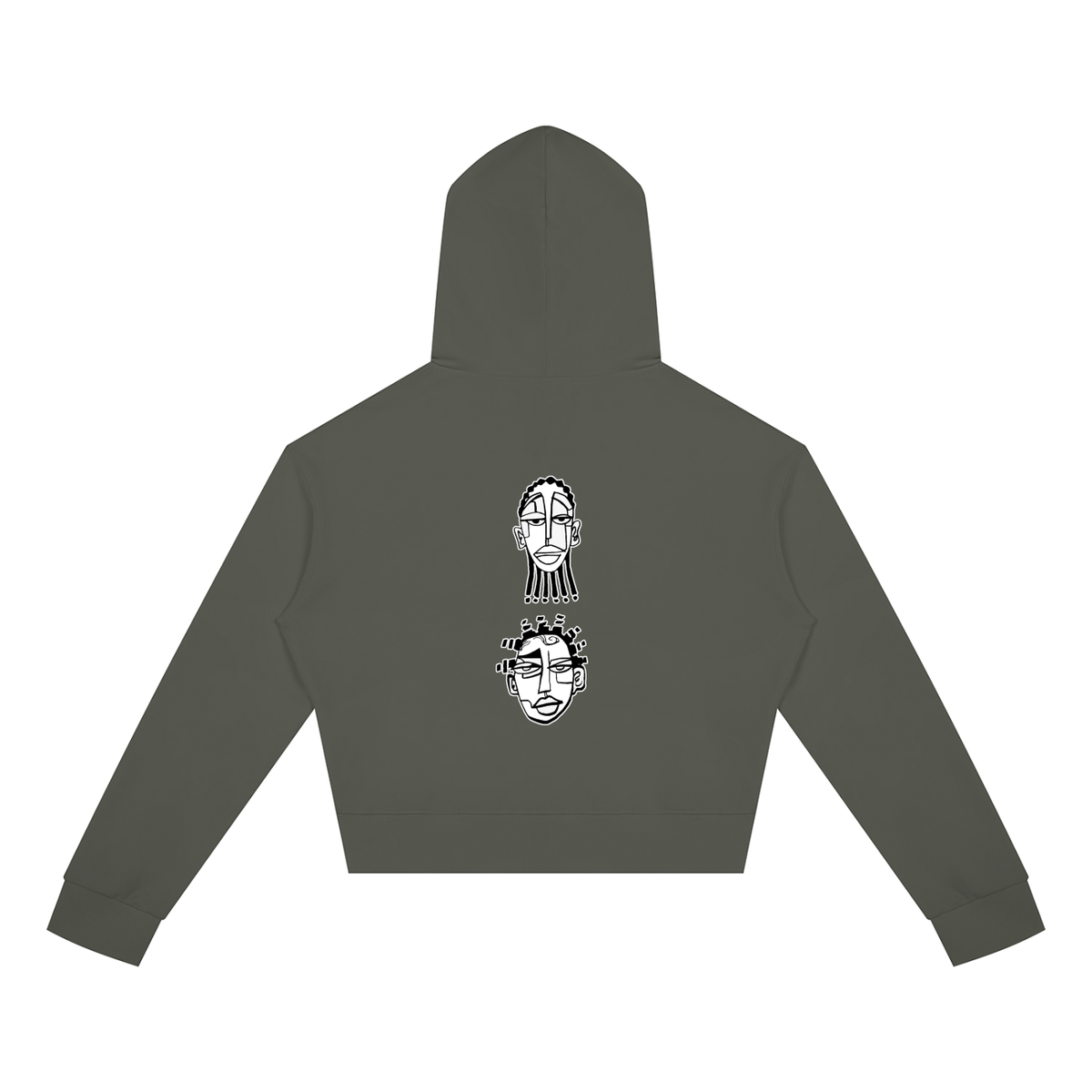 "Nappily Ever After" Women's Crop Full Zip Hoodie