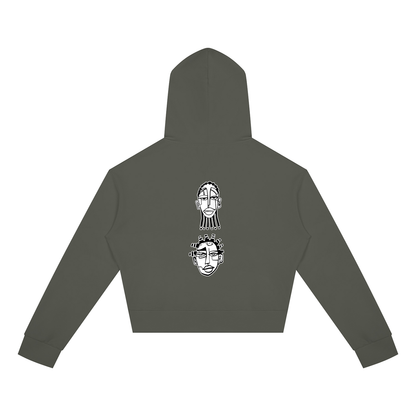 "Nappily Ever After" Women's Crop Full Zip Hoodie